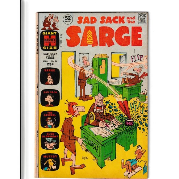 Sad Sack & The Sarge Giant Size Harvey Comics #94 | April Comic Book - Picture 7 of 8
